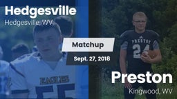 Matchup: Hedgesville High vs. Preston  2018