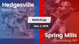 Matchup: Hedgesville High vs. Spring Mills  2018
