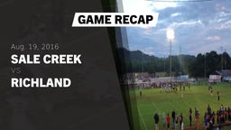 Recap: Sale Creek  vs. Richland 2016