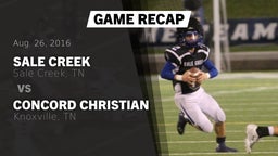 Recap: Sale Creek  vs. Concord Christian  2016