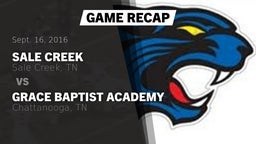 Recap: Sale Creek  vs. Grace Baptist Academy  2016