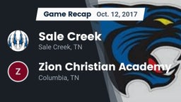 Recap: Sale Creek  vs. Zion Christian Academy  2017