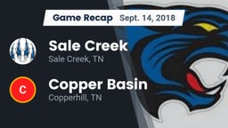 Recap: Sale Creek  vs. Copper Basin  2018