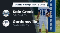 Recap: Sale Creek  vs. Gordonsville  2018