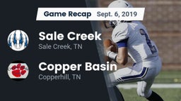 Recap: Sale Creek  vs. Copper Basin  2019