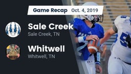 Recap: Sale Creek  vs. Whitwell  2019