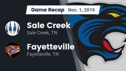 Recap: Sale Creek  vs. Fayetteville  2019