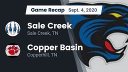 Recap: Sale Creek  vs. Copper Basin  2020