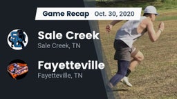 Recap: Sale Creek  vs. Fayetteville  2020