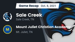 Recap: Sale Creek  vs. Mount Juliet Christian Academy  2021