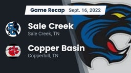 Recap: Sale Creek  vs. Copper Basin  2022