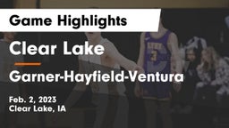 Clear Lake  vs Garner-Hayfield-Ventura  Game Highlights - Feb. 2, 2023