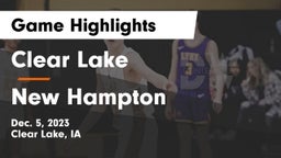 Clear Lake  vs New Hampton  Game Highlights - Dec. 5, 2023