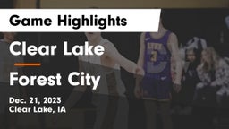 Clear Lake  vs Forest City  Game Highlights - Dec. 21, 2023
