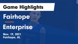 Fairhope  vs Enterprise  Game Highlights - Nov. 19, 2021
