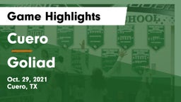 Cuero  vs Goliad  Game Highlights - Oct. 29, 2021