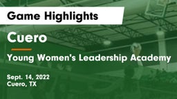 Cuero  vs Young Women's Leadership Academy Game Highlights - Sept. 14, 2022