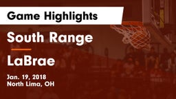 South Range vs LaBrae Game Highlights - Jan. 19, 2018