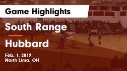 South Range vs Hubbard  Game Highlights - Feb. 1, 2019