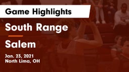 South Range vs Salem  Game Highlights - Jan. 23, 2021