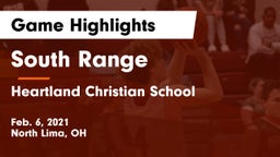 South Range vs Heartland Christian School Game Highlights - Feb. 6, 2021