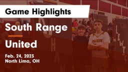 South Range vs United  Game Highlights - Feb. 24, 2023