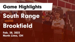 South Range vs Brookfield  Game Highlights - Feb. 28, 2023