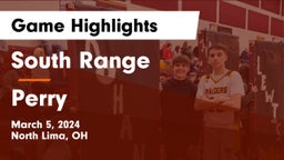 South Range vs Perry  Game Highlights - March 5, 2024