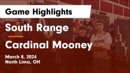 South Range vs Cardinal Mooney  Game Highlights - March 8, 2024