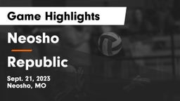 Neosho  vs Republic  Game Highlights - Sept. 21, 2023