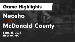 Neosho  vs McDonald County  Game Highlights - Sept. 23, 2023