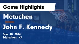 Metuchen  vs John F. Kennedy  Game Highlights - Jan. 10, 2024