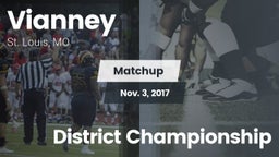 Matchup: Vianney  vs. District Championship 2017