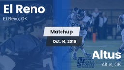 Matchup: El Reno  vs. Altus  2016
