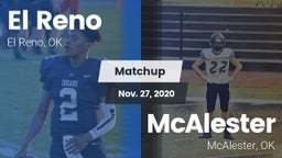 Matchup: El Reno  vs. McAlester  2020