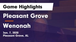 Pleasant Grove  vs Wenonah  Game Highlights - Jan. 7, 2020