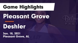 Pleasant Grove  vs Deshler  Game Highlights - Jan. 18, 2021