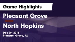 Pleasant Grove  vs North Hopkins  Game Highlights - Dec 29, 2016