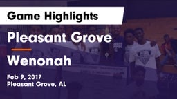 Pleasant Grove  vs Wenonah  Game Highlights - Feb 9, 2017