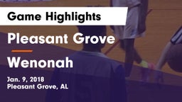 Pleasant Grove  vs Wenonah  Game Highlights - Jan. 9, 2018