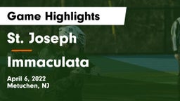 St. Joseph  vs Immaculata  Game Highlights - April 6, 2022