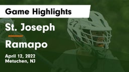 St. Joseph  vs Ramapo  Game Highlights - April 12, 2022