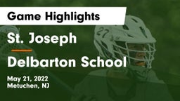 St. Joseph  vs Delbarton School Game Highlights - May 21, 2022