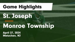 St. Joseph  vs Monroe Township  Game Highlights - April 27, 2024
