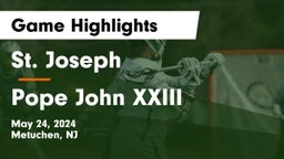 St. Joseph  vs Pope John XXIII  Game Highlights - May 24, 2024