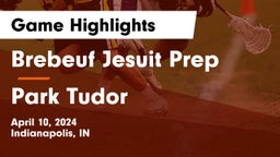 Brebeuf Jesuit Prep  vs Park Tudor  Game Highlights - April 10, 2024