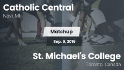 Matchup: Catholic Central vs. St. Michael's College 2016