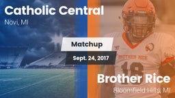 Matchup: Catholic Central vs. Brother Rice  2017