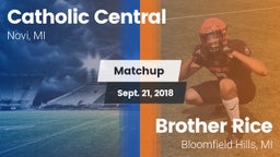 Matchup: Catholic Central vs. Brother Rice  2018