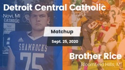 Matchup: Catholic Central vs. Brother Rice  2020